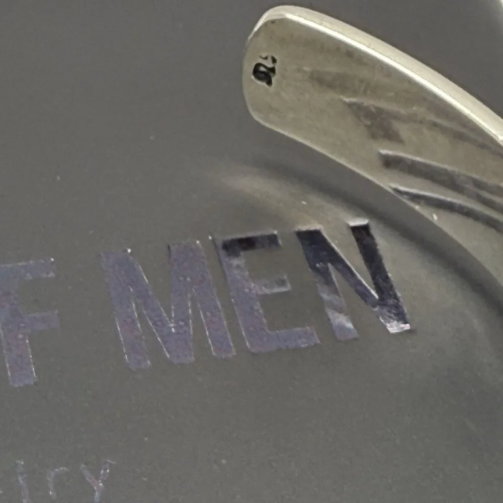 Yield Of Men 925 Sterling Silver Etched Cuff Bracelet 20.54g